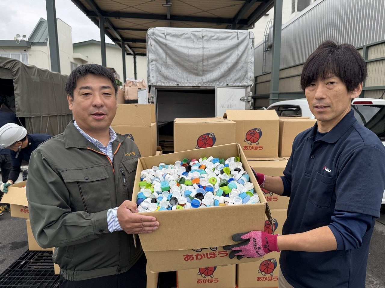 濱嶋部長㊨とベストプラの芝﨑社長