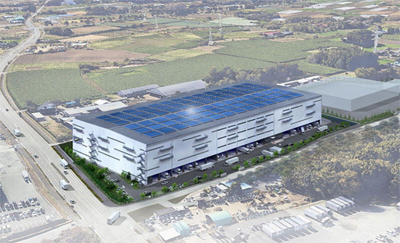 物流効率化と環境に配慮した施設（完成予想図）