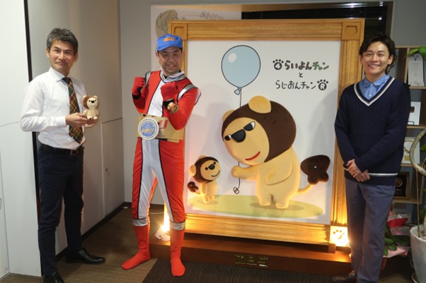 （左から）二神敦氏、平戸社長、大吉洋平氏