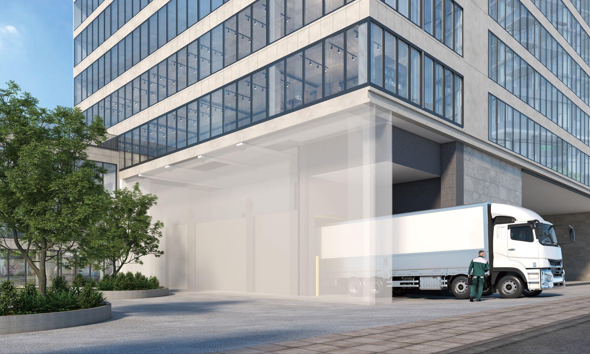 劇場の舞台装置を運ぶ目的で運用（完成予想図）