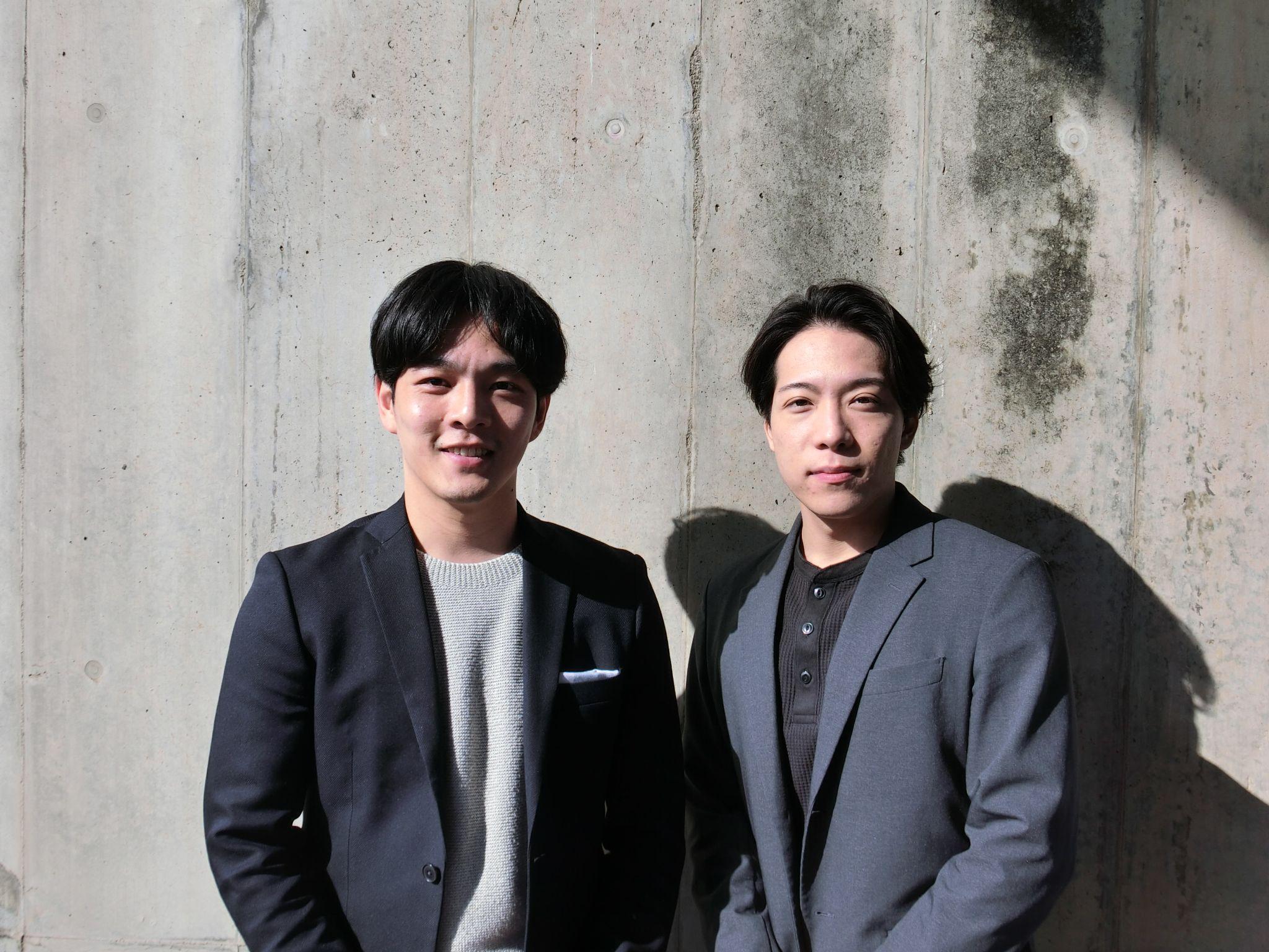 澤社長㊧と渋澤業務執行社員