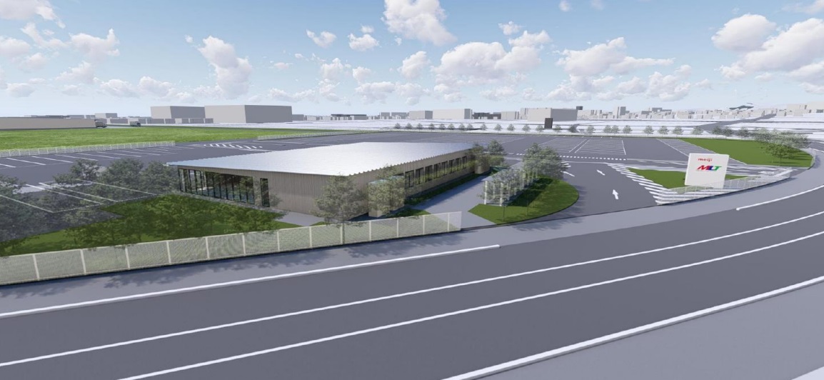 2万1千平方㍍の土地に事業所を開設（完成予想図）