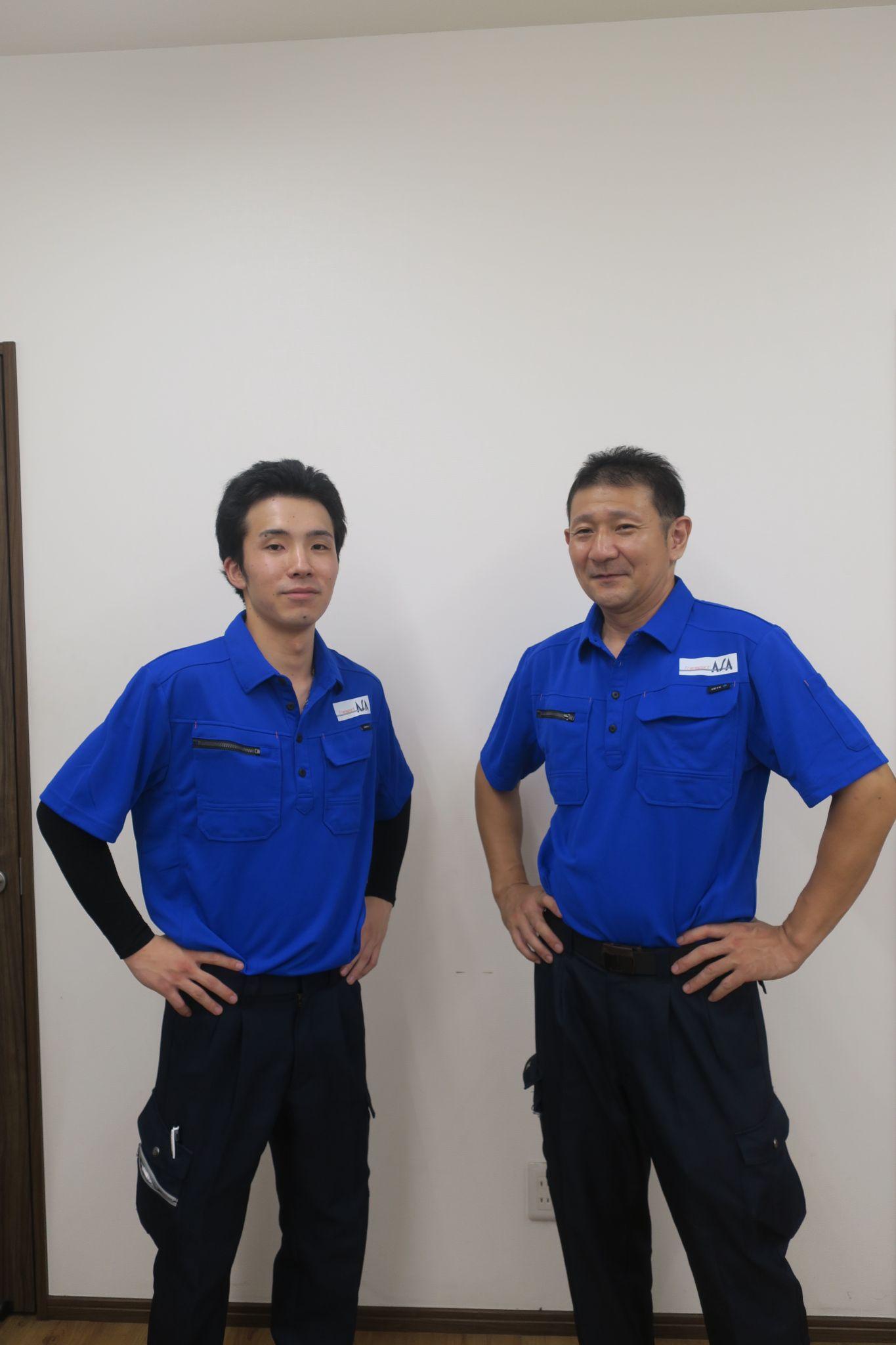 納品時の印象の良さと作業時の動きやすさ、快適性を特に考慮