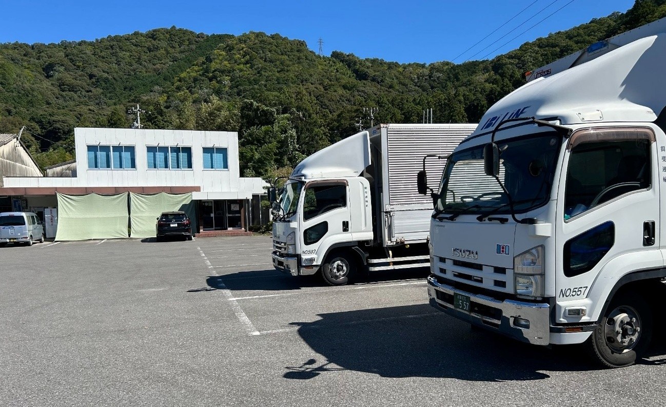 3社が連携し、夜間点呼でのスタッフの負担軽減を検討（揖斐運輸本社）<br>